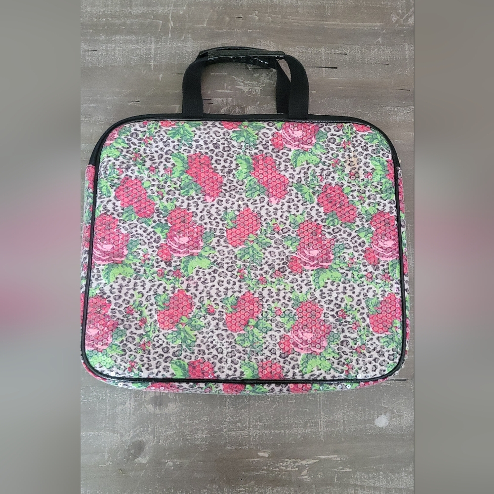 Betsey Johnson Roses & Cheetah Laptop Computer Case - Picture 5 of 16